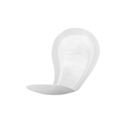 Isang solong puting pad insole sa puting background.