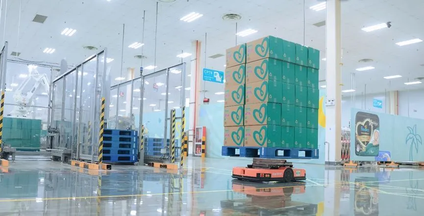 Pampers factory's smart logistics and warehousing management system